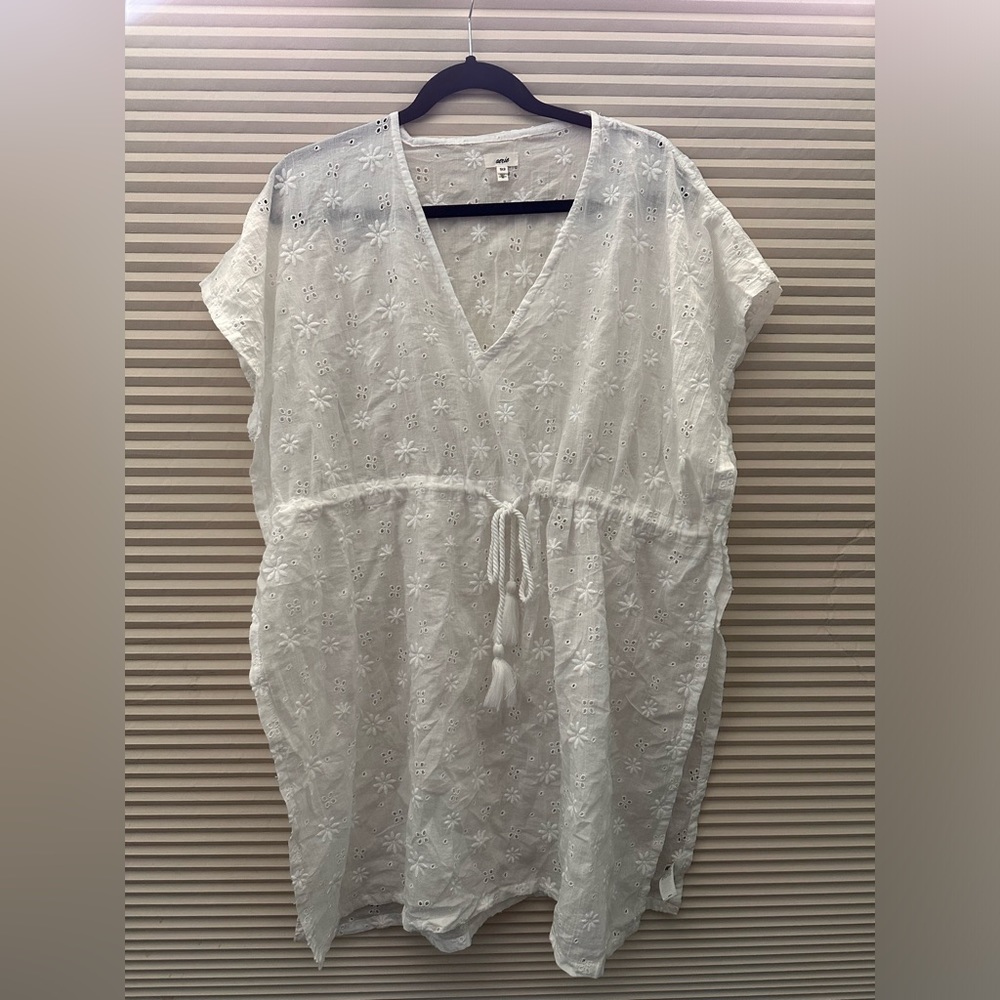 Aerie eyelet pullover cape